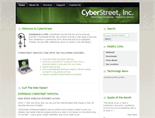 Tablet Screenshot of cyberstreet.net